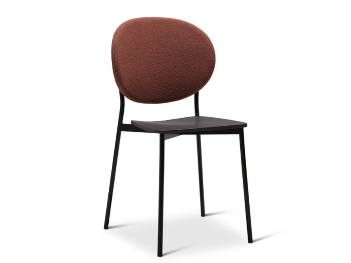 DAME METAL 363-M - Stackable steel chair with fabric seat _ Origins 1971